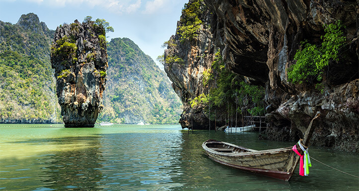 Boot auf dem Waser in Phuket