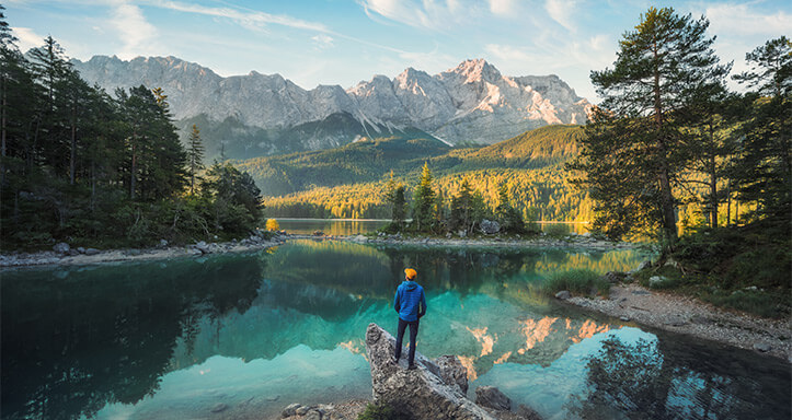 Bergsee in den bayerischen Alpen